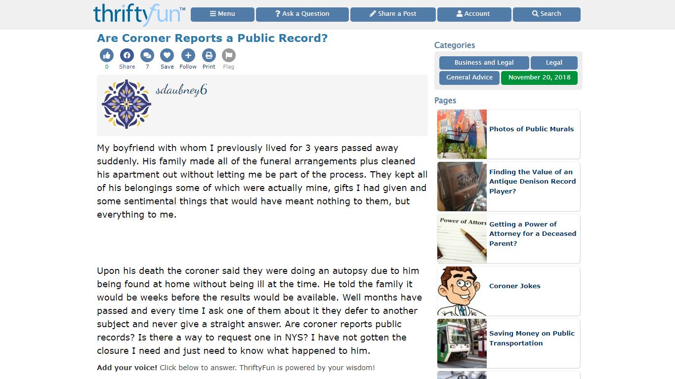 Are Coroner Reports a Public Record? | ThriftyFun